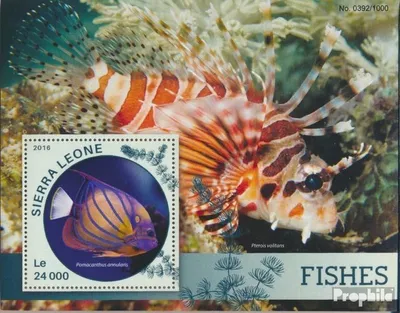 Produktbild von Briefmarken Sierra Leone 2016 Mi Block 896 (kompl. Ausg.) postfrisch Fische