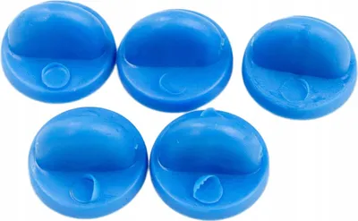 Produktbild von PINETS Blauer Gummi-Abzeichenclip, 5 Stück