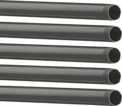 Produktbild von 5 Stück PVC Rohr Ø 32mm 1m lang . Nur Rohre OHNE Rohrverbinder Winkel Kniestück Muffen T-Stück Kappen 5 x 1m Rohr Ø32mm