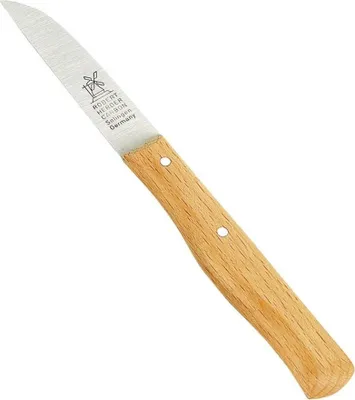 Produktbild von Windmühlenmesser 1385,250,01 Gemüsemesser 'Klassiker' mit 65mm gerader Klinge und Buchenholz-Griff, natur