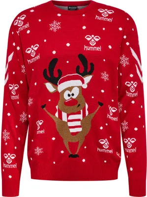 Produktbild von Hummel Ger Weihnachtspulli - echt rot, Größe:XL