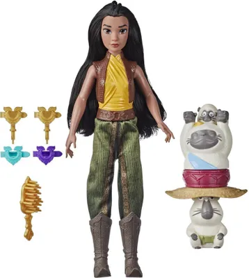 Image de Hasbro The Last Dragon poupée Raya set de coiffure E9469