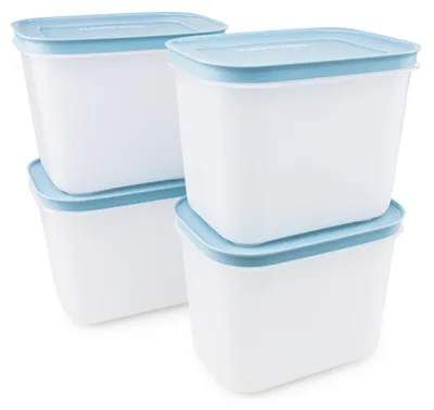 Productafbeelding van Diepvriescontainers, rookblauw, 4 stuks, 1,1 liter per stuk, voor het n van voedsel