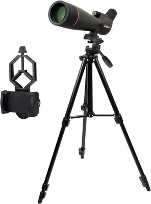 Produktbild von Svbony SV13 Sepktiv mit Stativ, 20-60x80 FMC Optik Porro Prisma Wasserdicht Spektiv, Monokular für Sportschützen, Jagen, Vogelbeobachtung, Wildlife Scenery Zuhause oder Outdoor