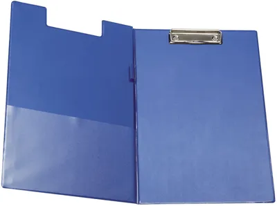 Produktbild von Q-Connect Klemmmappe mit Folienüberzug - blau
