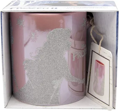 Produktbild von Disney Frozen 2 / Die Eiskönigin 2 - Anna und Elsa glänzende Tasse mit Glitzermotiven - 320 ml