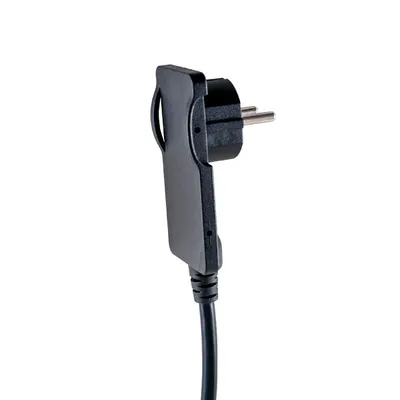 Obrázek produktu pro Extra tenká zástrčka s rukojetí ORNO OR-AE-1312/B, 250 V, kabel 1,5 m, černá