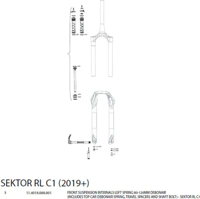 Image de RockShox compression Rl Rockshox Sektor Remote 2019+