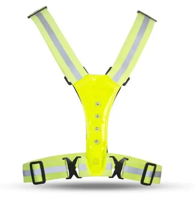 Zdjęcie produktu dla Kamizelka odblaskowa UNIQ LED – kamizelka odblaskowa do biegania i jazdy na rowerze, regulowana, GTIN 5713895517618