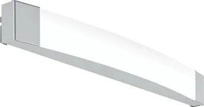Produktbild von EGLO LED Wandlampe Siderno, Wandleuchte Spiegel, Spiegelleuchte aus Stahl und Kunststoff, Badezimmer Lampe, Feuchtraumleuchte, IP 44, L 58 cm