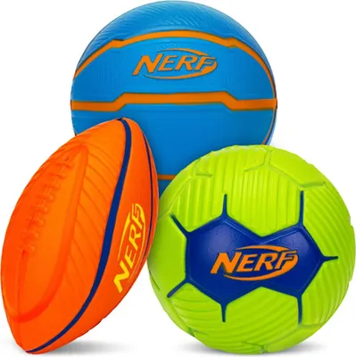 Produktbild von Nerf Stressball Spielzeug Set - Micro Foam Sportbälle 3er-Pack