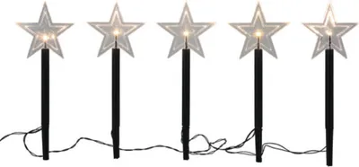 Image de Fiches de jardin LED "étoiles" set de 5 pièces