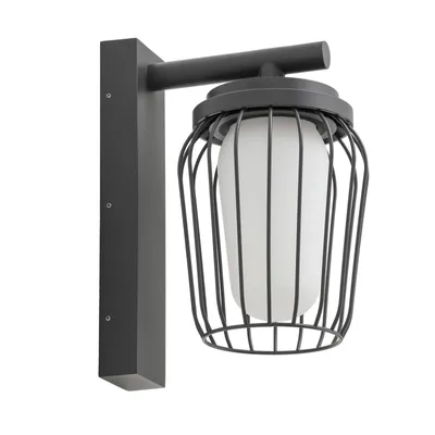 Produktbild von Lucande Außenwandleuchte Chandan, 30 cm, anthrazit