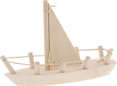 Produktbild von Boot Segelschiff aus Holz Decoupage EKO PL