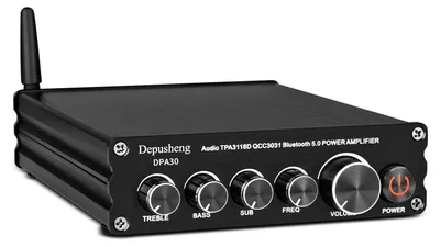 Zdjęcie produktu dla Odbiornik audio DPA30, wzmacniacz, stereo, 2.1 kanałowy, mini system audio, Bluetooth 5.0