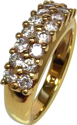 Produktbild von Ring 54 - Gold 333 8K Zirkonia - goldfarben