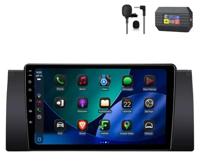 Image de Radio Android 64 Go pour BMW X5 E53 1999-2006 Carplay Navigation Commandes au volant Bluetooth RDS WIFI DSP GPS DAB+