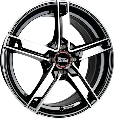 Produktbild von 17 Zoll MAM W4 4x108 ET20 Alufelgen BLACK FRONT POLISH