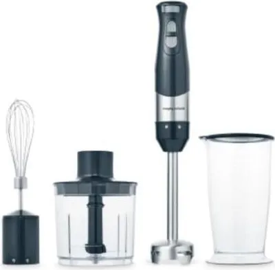 Zdjęcie produktu dla Blender ręczny Moprhy Richards Total Control MUC-HB64V, 600 W, 5 ustawień, Turbo niebieski