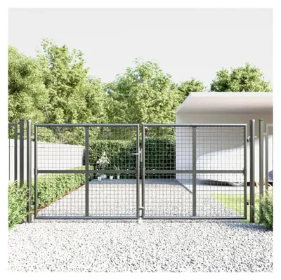Produktbild von Gitter-Gartentor Anthrazit 300 x 125 cm aus verzinktem Stahl