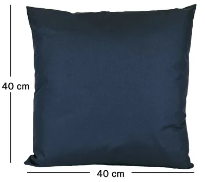 Produktbild von JACK 1x 40x40cm Outdoor Kissenhülle Bezug Lounge Garten Einfarbig, Farbe:Marine