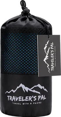 Produktbild von Traveler's Pal Hüttenschlafsack aus 100% Duraweave - Schlafsack - Reiseschlafsack Inlett Sommerschlafsack atmungsaktiv und hautfreundlich - Indigoblau