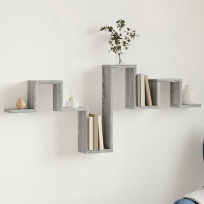 Produktbild von "im Angebot" Wandregal Grau Sonoma 104,5x10x43 cm Holzwerkstoff - Wandregale CC23128