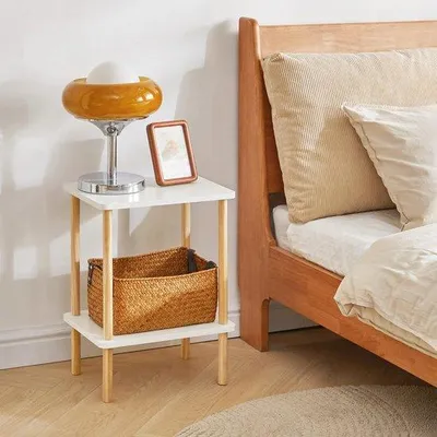 Immagine prodotto di Tavolino da notte, piccolo, regolabile in altezza, per soggiorno e camera da letto
