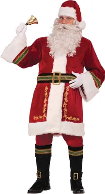 Immagine prodotto di Bristol Novelty Unisex Adulto Costume classico da Babbo Natale BN337 (Taglia unica) (Rosso/Bianco)