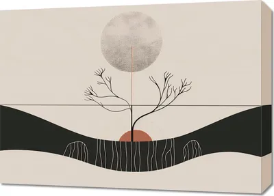 Produktbild von Bild 70x50cm Wintermond