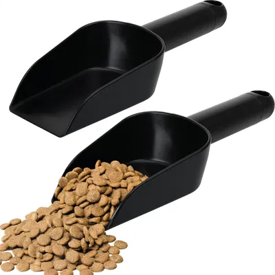 Produktbild von com-four® 2x Futterschaufel zum Portionieren von Tierfutter – Sackschaufel