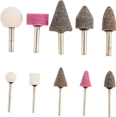 Produktbild von Schleifsteine 10er-Set, Komplettset mit verschiedenen Formen und Körnungen
