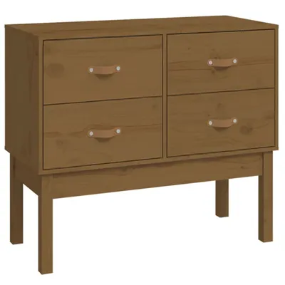 Produktbild von Konsolenschrank Honigbraun 90x40x78 cm Massivholz Kiefer