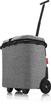 Produktbild von reisenthel carrycruiser iso, Einkaufsroller, Einkaufswagen, Trolley, Einkaufstrolley, Isoliert, Thermotasche, Frame Twist Silver, 40 L, OJ7052