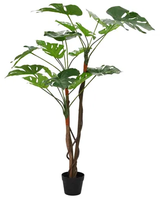 Obrázok produktu pre vidaXL Umelá rastlina Monstera, zelená, 70 x 16 x 130 cm