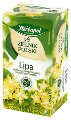 Zdjęcie produktu dla Herbata lipowa Zielnik Polski 20 torebek