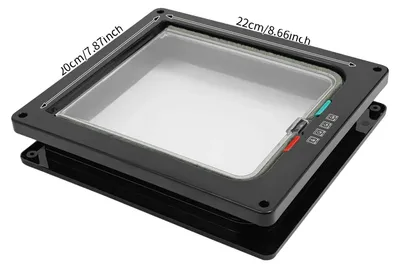 Produktbild von Katze Tür, 4-Wege Verriegelungsmechanismus, wasserdichtes Design, schwarz