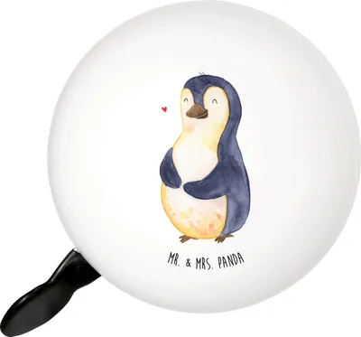 Produktbild von Mr. & Mrs. Panda glocke fahrrad Pinguin Diät - Weiß - Geschenk, Fahrradklingel, Klingel, Für, Abnehmen, Motivation, Bauch, Fahrrad-Klingel, Fahrrad-Glocke