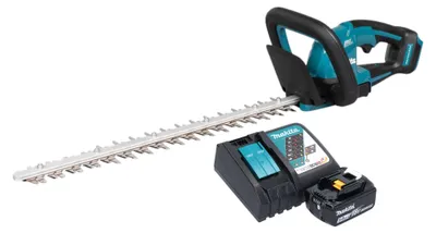 Zdjęcie produktu dla Akumulatorowe nożyce do żywopłotu Makita DUH 506 RT 18 V 50 cm bezszczotkowe + 1x akumulator 5,0 Ah + ładowarka