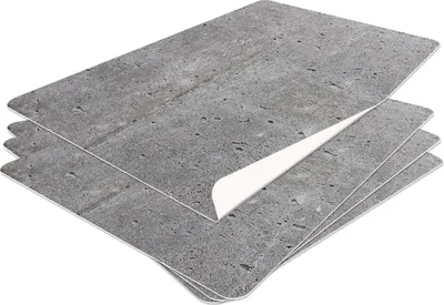 Produktbild von HUBDECO Abwaschbare Vinyl-Tischsets, 4er-Set, 44x32 cm