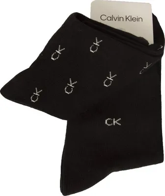 Zdjęcie produktu dla Skarpetki damskie CK CALVIN KLEIN 2 pary różnych krótkich skarpetek artykuł 701219063, 999 Czarny - Czarny, JEDEN ROZMIAR, Bawełna 77%,Poliamid 21%,Elasthan 2%