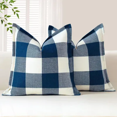 Productafbeelding van Omgoods - Set van 2 Decoratieve Kussenhoezen voor de Woonkamer