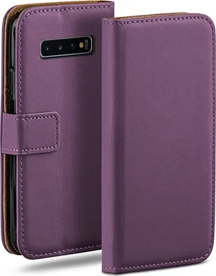 Produktbild von moex® Book Case kompatibel mit Samsung Galaxy S10 - Hülle 360 Grad klappbar, Lila