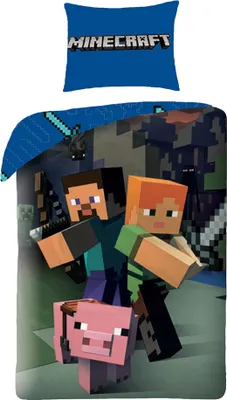 Obrázok produktu pre Minecraft - Posteľná bielizeň - 140 x 200 cm + 70 x 90 cm
