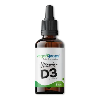 Immagine prodotto di Gocce di vitamina D3 - 25 mcg di vitamina D (1000 UI) per goccia - 1020 gocce, 30 ml per flacone - vegano, senza alcool e prodotto in Germania