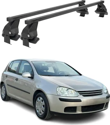 Produktbild von Menabo Dachträger Grundtäger für VW Golf 2003-2008 5tür 50kg Stahl Schwarz 2 tlg