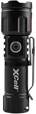 Produktbild von XCell LED-Taschenlampe LUNALUX MINI inkl. 1 x 16340 Akku / max. 400 Lumen, Taschenlampe, Schwarz, Aluminium, Tasten, IPX4, LED