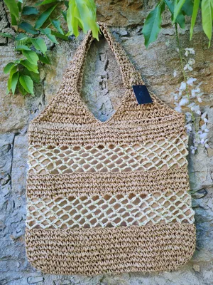 Obrázok produktu pre Plážová taška, béžová, kabelka cez rameno, letná kabelka, dovolenka, pláž, leto, značka Yehwang