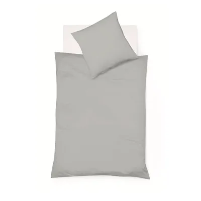 Produktbild von liebling Halbleinen Bettwäsche 135 x 200 + 1 x 80 x 80 cm, Farbe grau, Bettbezug aus 50% Leinen & 50% Baumwolle, kühlend & atmungsaktiv