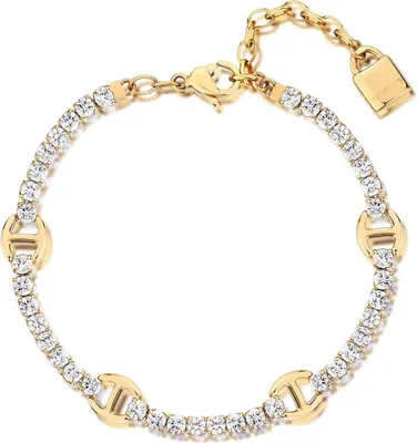 Image de Desideri BEI078 bracelet plaqué or étincelant avec zircons